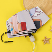 女自动可印晴雨两用折叠太阳伞防E紫外线简约学生雨伞全遮阳伞