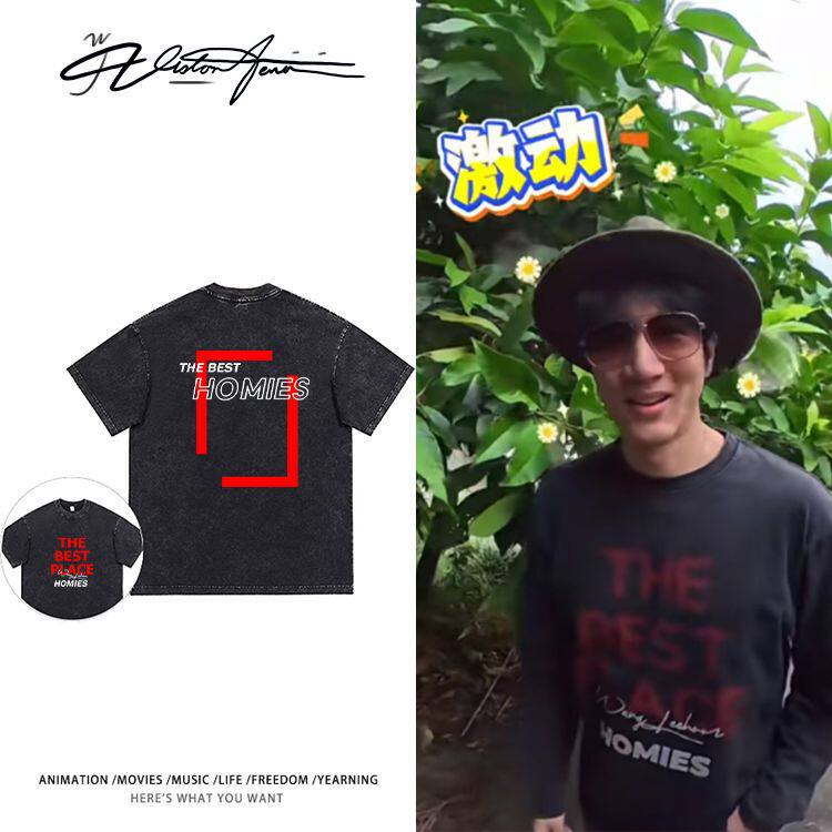 王力宏2025厦门周边应援同款短袖T恤男女同款宽松休闲潮流百搭