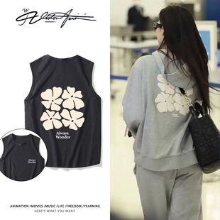 泰剧lingorm邝玲玲keepsilent陈美玲同款纯棉无袖背心粉丝应援