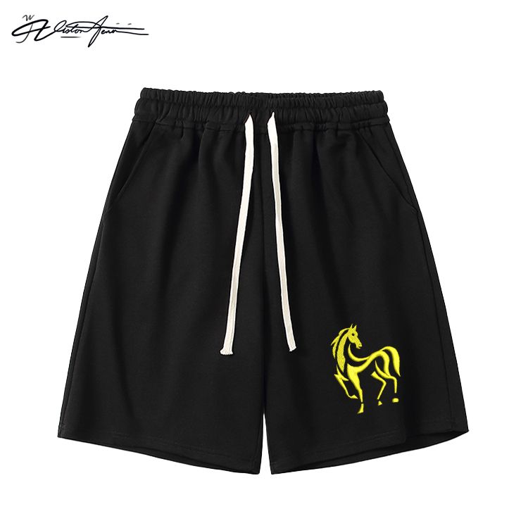 【刺绣】马年本命年2026新款刺绣短裤夏季宽松休闲百搭运动舒适