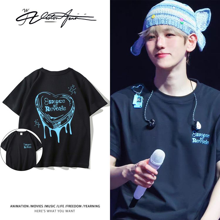 边伯贤2025香港演唱会同款应援印花短袖T恤男女夏季运动潮流百搭