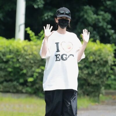 虞书欣同款重磅纯棉宽松短袖T恤
