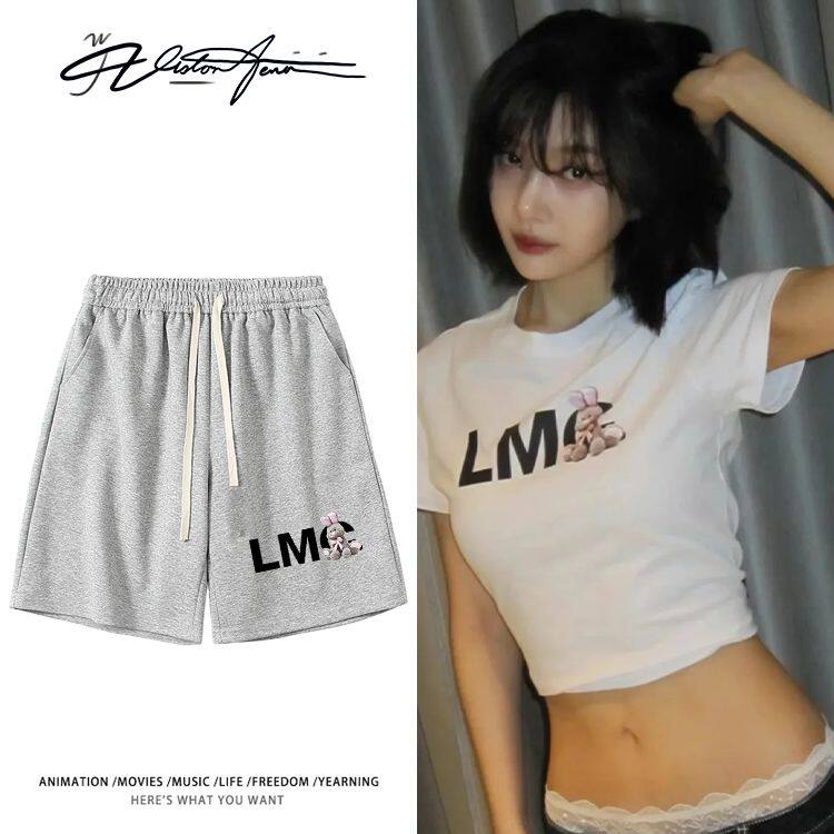 Joy朴秀荣晒照同款私服宽松短裤夏季休闲时尚运动舒适男女同款潮