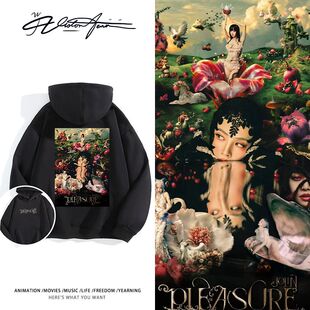 蔡依林2026PLEASURE世巡演唱会粉丝应援连帽卫衣男女同款潮流加绒