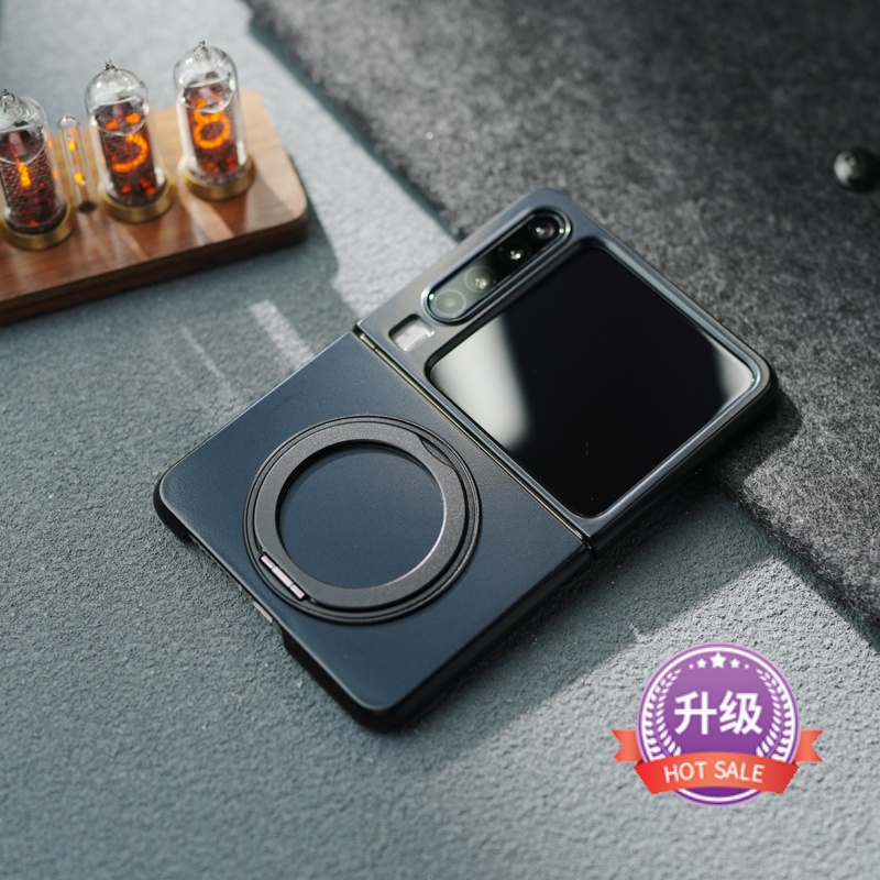 适用华为PuraX手机壳新款PuraX典藏版旋转支架阔折叠屏保护套Pura X全包铰链壳膜一体支架保护套华为pura x壳