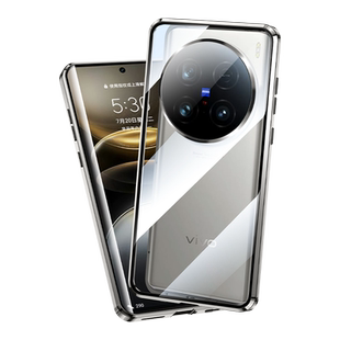 适用于vivox100ultra手机壳新款vivox100spro手机套双面玻璃x200promini全包防摔磁吸镜头por男女网红十高档
