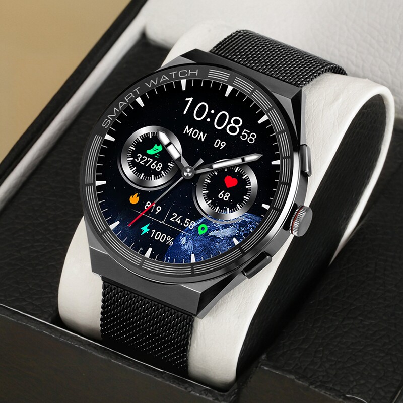 【2026年高清大屏无黑边】顶配智能手表成人男款商务接打电话运动心率睡眠监测多功能华强北智能蓝牙通话手环