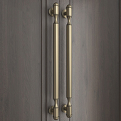 现代极简约玻璃门拉手加厚不锈钢定制酒店商铺推拉实木门把手黑色