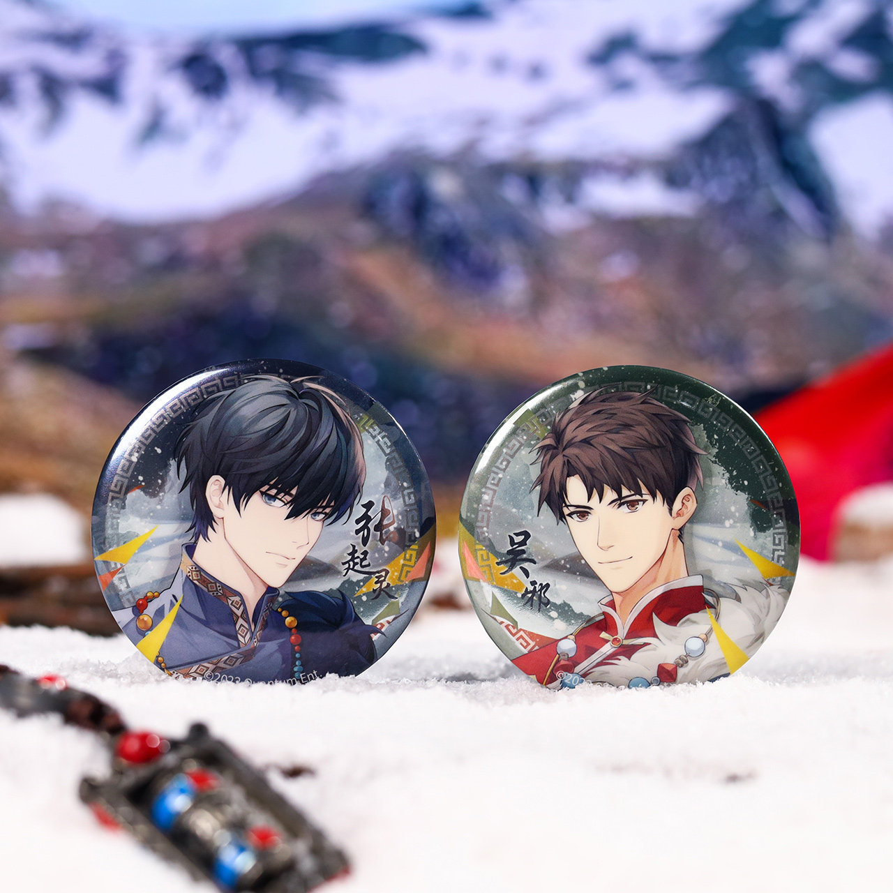 BEMOE 正版 盗墓笔记 DMBJ 戎雪梵铃系列 张起灵 吴邪 马口铁徽章,模玩/动漫/周边/娃圈三坑/桌游,动漫徽章/立牌,淘宝优惠券,粉丝福利购,淘宝优惠卷