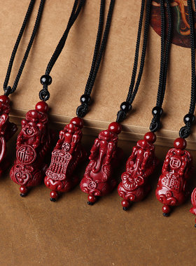 天然新款原创设计貔貅吊坠男士护身符随身挂件女本命年情侣款项链