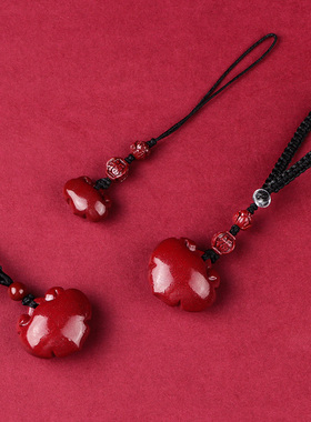 朱砂新款全新吉祥如意包挂吊坠女项链男女手机链钥匙扣护身符挂件