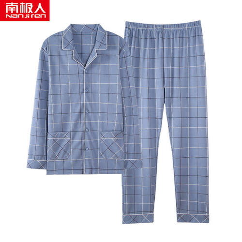 100%纯棉春夏季男士睡衣