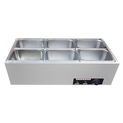 a自助快餐台台式饭店售饭池保温商用不锈钢自助小型电加热快餐汤