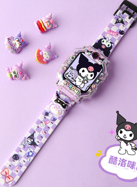 卡通公仔diy表带适用小天才电话手表z11/z10/z9/z8a/Z7S/Z6S儿童D2表带U5/Q3男女Z6pro可爱通用保护壳表套壳