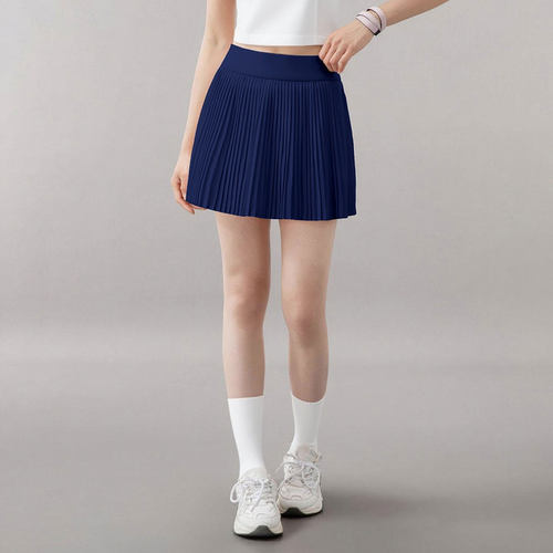 Varsity 女士风琴褶高腰网球裙速干运动裙lulu同款健身羽毛球裙子