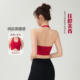 masonway挂脖运动内衣带胸垫春季 跑步健身防震背心普拉提瑜伽美背