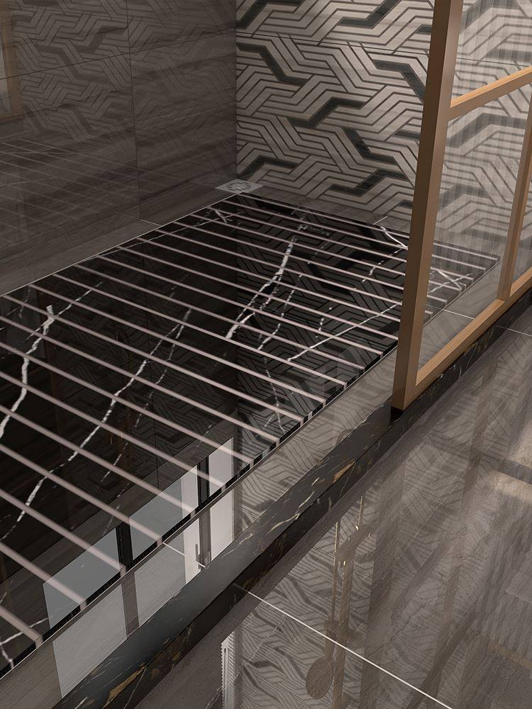 淋浴房防滑石淋浴房地板防滑石750x1500淋浴房地板石卫生间拉槽瓷