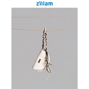 ziilam枝蓝彩点牛仔零钱包耳机收纳包背包挂饰mini小钱包2026新款