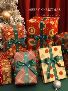 圣诞礼盒空盒装饰礼物盒场景布置礼品盒道具盒子