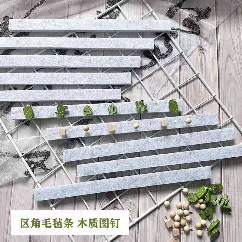 原木方形钉图钉圆钉子挂钩挂牌留言条幼儿园毛毡条板环创装饰材料图片