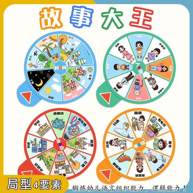 幼儿园讲故事语言区中大班识字阅读区域材料看图说话自闭发育迟缓