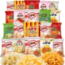 上好佳鲜虾片虾条薯片50包儿童年货零食大礼包小吃休闲食品批发