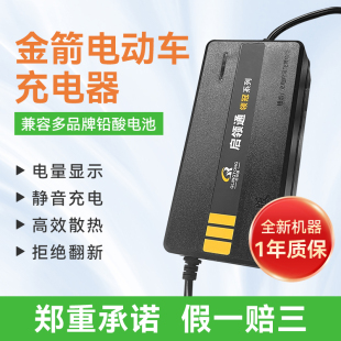 金箭电动车电瓶充电器雅迪爱玛台铃48v12ah20ah60v72伏电车通用