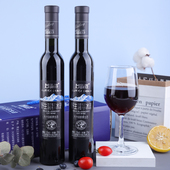 蜜司令大兴安岭野生蓝莓冰酒11度蓝莓果酒地方特产375ml 2瓶礼盒