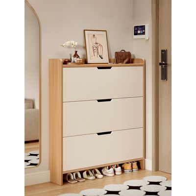 实木超薄翻斗鞋柜大容量玄关