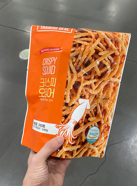山姆代购韩国即食海鲜水产制品零食TRADERS DEAL香脆鱿鱼条