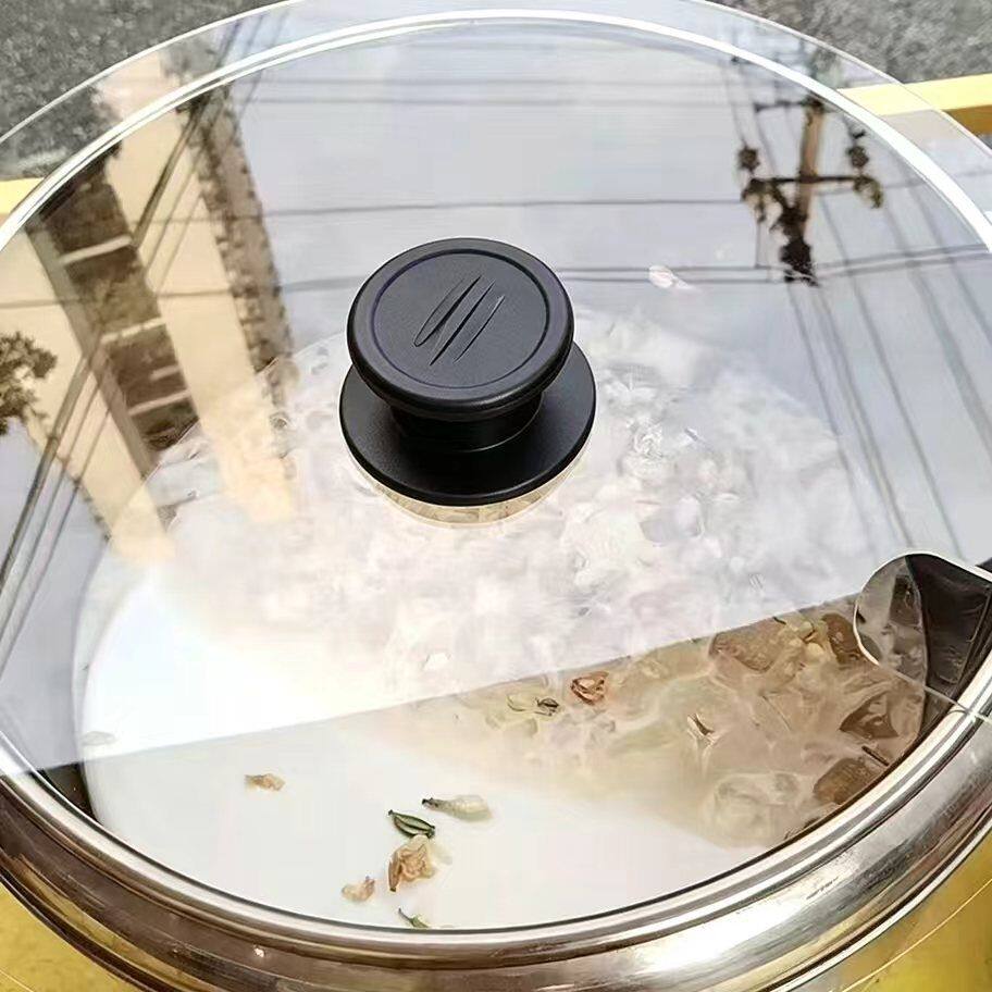 防尘盖摆摊糖水桶水缸凉锅保温圆盖醋酱坛子透明塑料平面菜罩