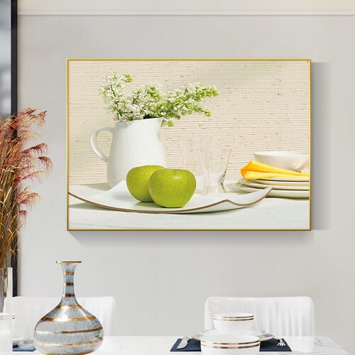现代简约饭厅装饰画 画饭厅背景墙挂画 画餐桌面摆画 画小清新客