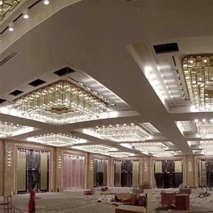 非标水晶工程灯具品牌公司宾馆大堂售楼部大厅五星酒店水晶吸顶灯