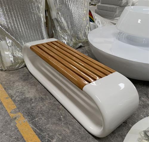 玻璃钢休闲坐凳商场写字楼大厅组合花盆环形凳子美陈休息等候座椅