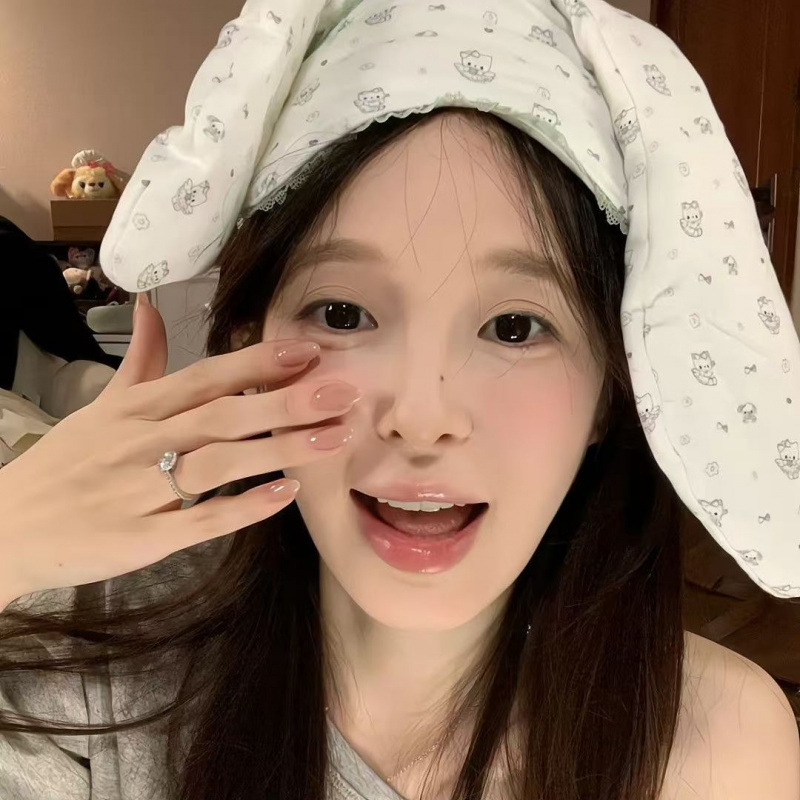 蔷薇腮红yyds~超仙氛围感的神ins冰透渐变裸色嬛嬛同款美甲穿戴甲