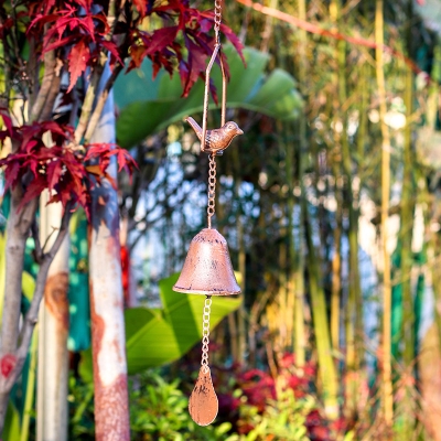 网红古风铃挂p饰和风田园庭院户外冥想花园空中房间小风铃挂件卧