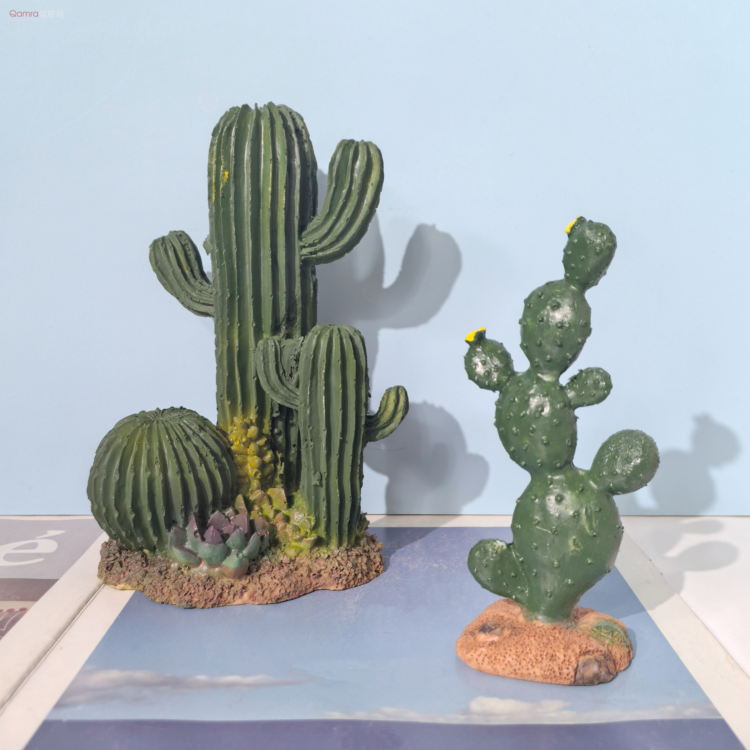 仿真仙人掌摆件苔藓微景观