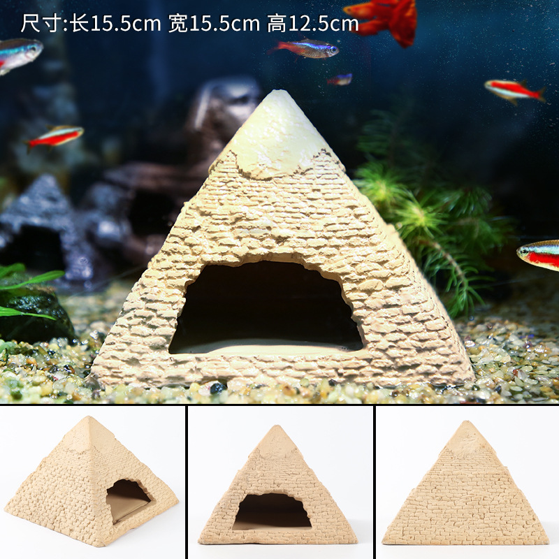 鱼缸造景躲避洞产卵罐鱼虾躲藏屋异型创意陶瓷繁殖罐水族摆件