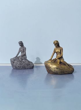 海的女儿微景观仿真人物摆件