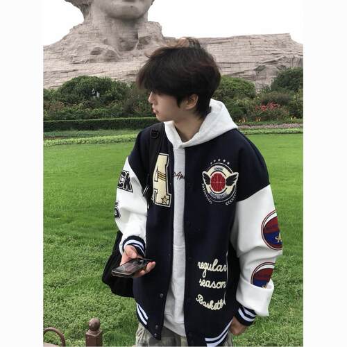 美式复古潮牌毛巾绣字母