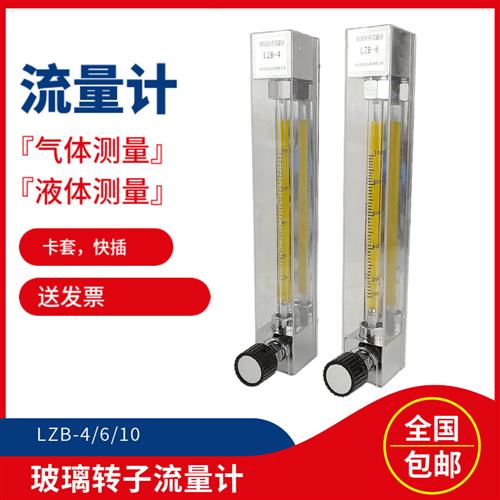 LZB-10 LZB-6/4/3WB玻璃转子流量计 水液体气体空气 250-2500L/h