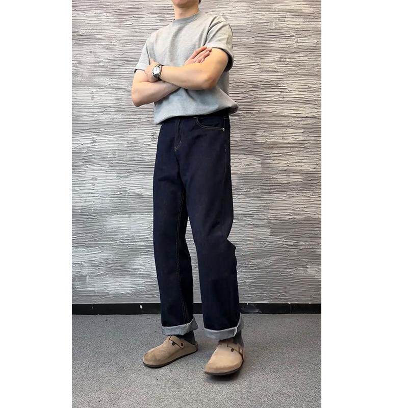 现货203-6F2506P48特cleanfit纯色简约直筒牛仔裤原色牛仔,男装牛仔裤,星座203-6(原电商259)
