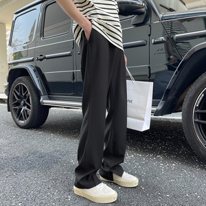 203-6 F62 P55～cleanfit内侧开叉休闲西装裤 宽松拖地裤图片