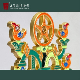 三星堆博物馆文创神树冰箱贴摆件金属磁吸装饰旅游纪念品送伴手礼