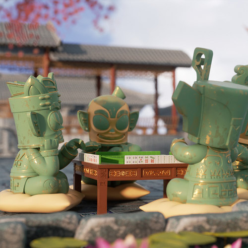 三星堆博物馆川蜀麻将款礼盒