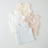 婴儿马甲保暖纯棉新生儿宝宝春秋装 坎肩儿童夹棉加厚护肚背心冬季