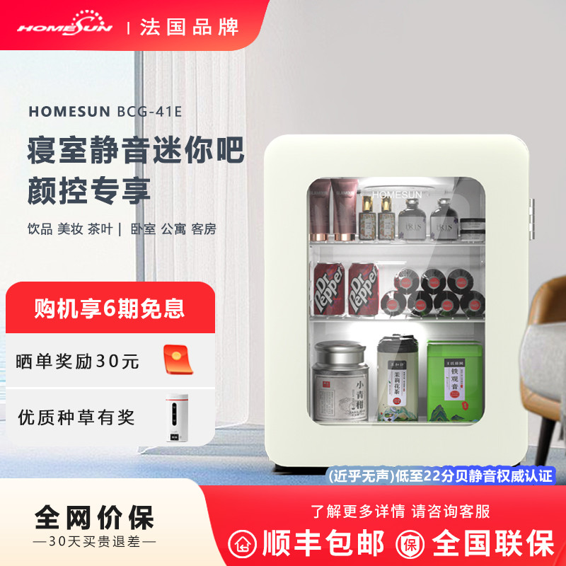 HOMESUN冷藏迷你小冰箱静音低噪