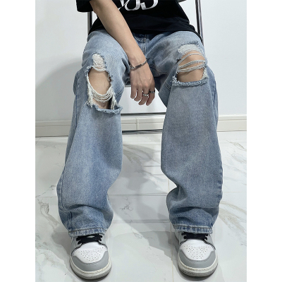 小张美式高街男女士夏季牛仔裤