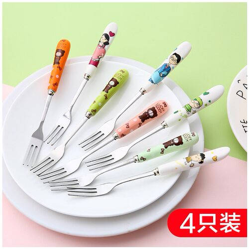 水果叉不锈钢家用宝宝儿童安全可