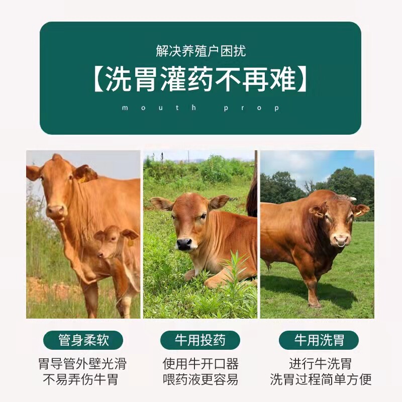 牛羊用开口器畜牧养殖用品动物开口器牛洗胃管排胀气兽用灌药开口